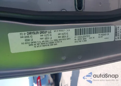 2014 Dodge Charger Sxt from USA, damaged, VIN 2C3CDXJG2EH272210